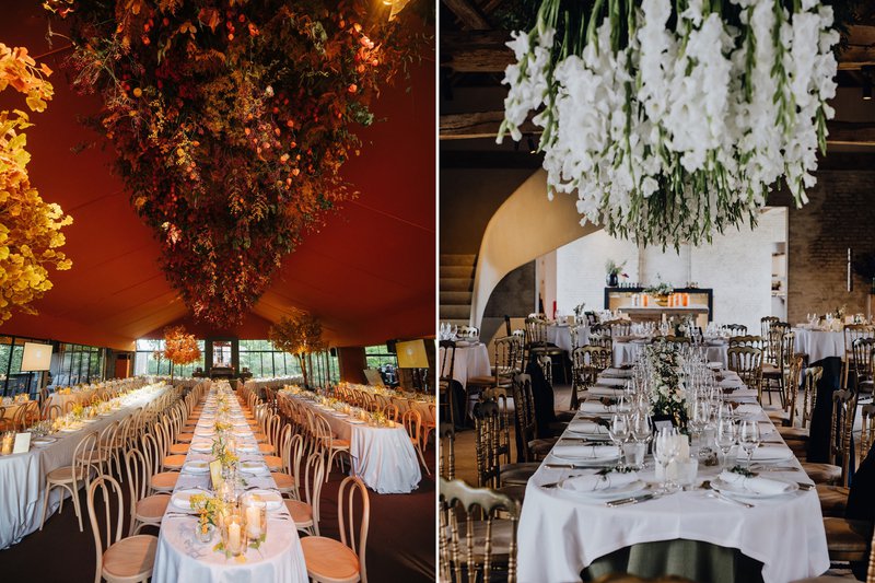 Bloemenwolken%20zwevend%20boven%20lange%20eettafels%20-%20House%20of%20Weddings