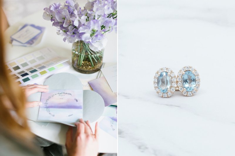 De%20wedding%20trends%20van%202023%3A%20een%20uitnodiging%20met%20lavendel-kleur%20en%20blauwe%20oorbellen%20-%20House%20of%20Weddings