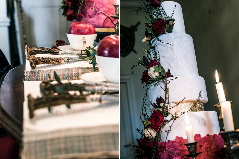 Details%20tafelstyling%20en%20bruidstaart%20Sneeuwwitje%20-%20Styled%20Shoot%20-%20House%20of%20Weddings