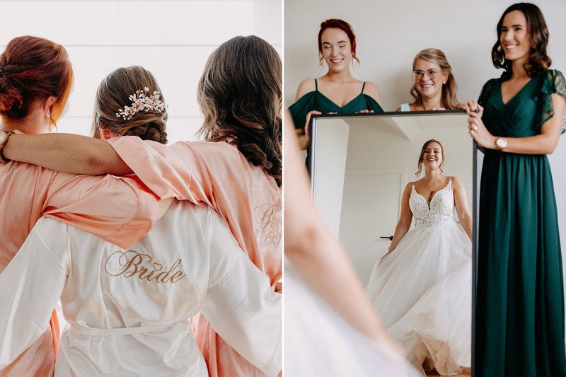 Joyce%20maakt%20zich%20klaar%20met%20haar%20bruidsmeisjes%20-%20House%20of%20Weddings