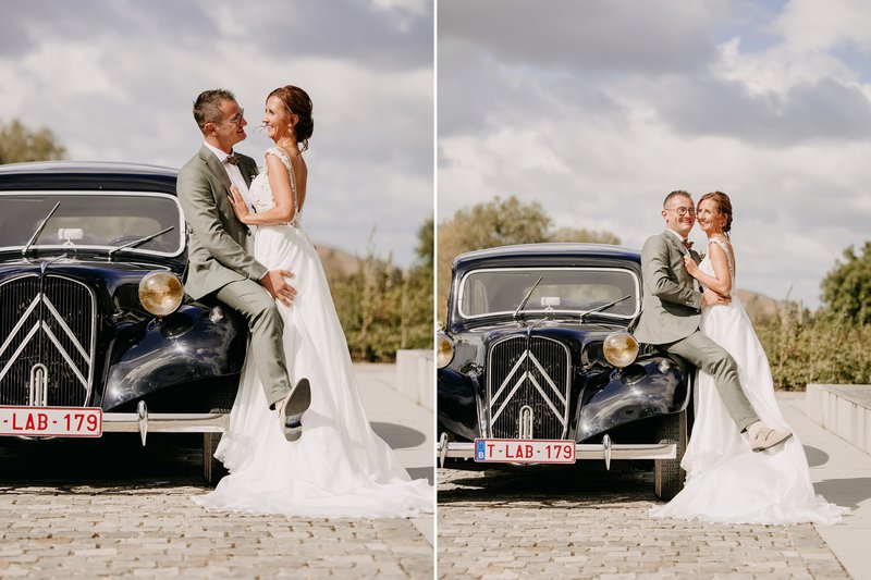 Sylvie%20en%20Jean-Marie%20met%20ceremoniewagen%20oldtimer%20Citro%EBn%20-%20House%20of%20Weddings