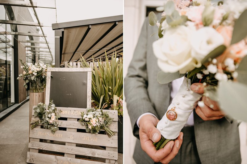Bedeltje%20met%20foto%20van%20Jean-Marie%27s%20mama%20aan%20het%20bruidsboeket%20-%20House%20of%20Weddings