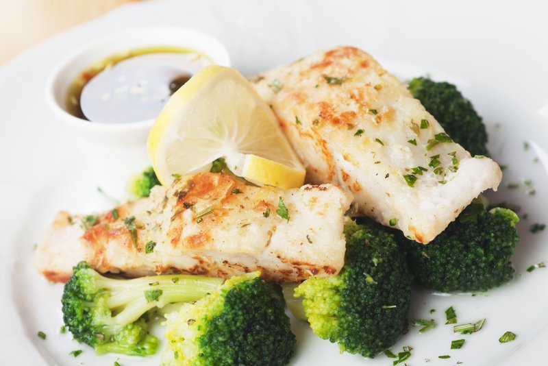 Cod and broccoli on Valentine's Day shows that you care for your health... and you can cook... and you're awesome.
