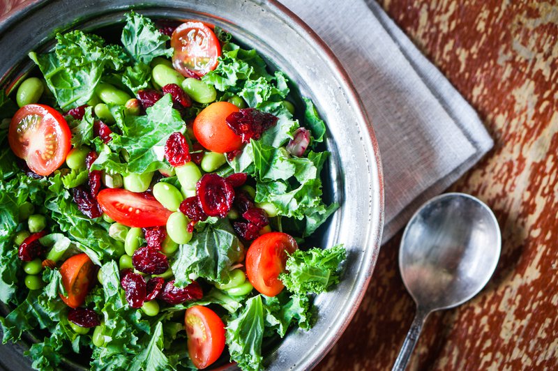 Salad on Valentine's Day is great so long as you don't get it stuck between your teeth all night.